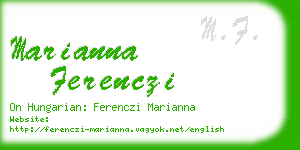 marianna ferenczi business card